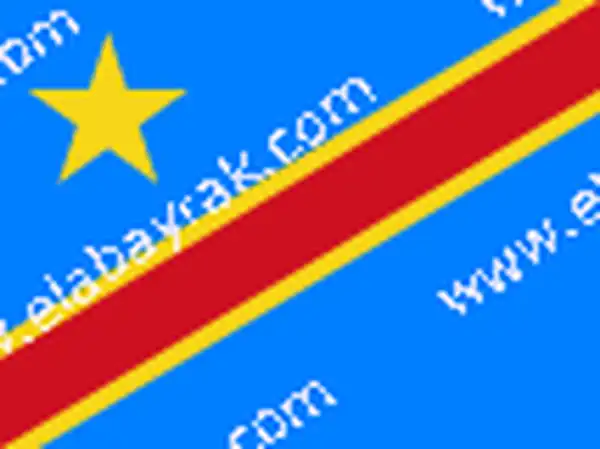 Demokratik Kongo Cumhuriyeti bayra 